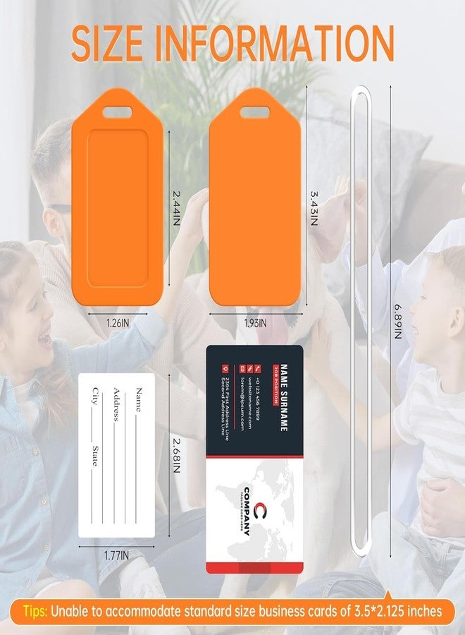 Kidultz (Set of 10) Luggage Tags Multicolour, Smart Tags for Travel suitcases for Identification of Bags Available with Silicon Band and Stainless Steel Connecting Wire - Image 3